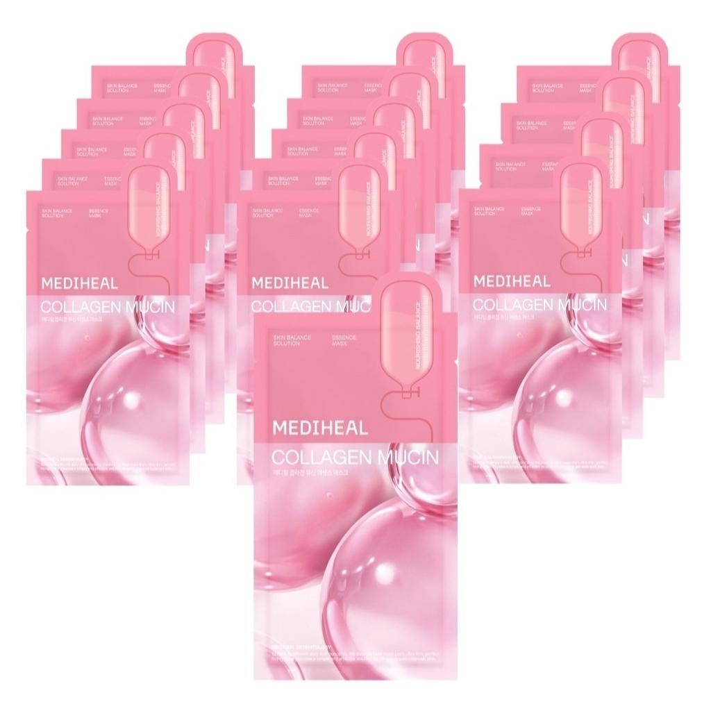 Mediheal Collagen Mucin Essence Mask 15ea +RANDOM GIFT
