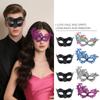 Sexy Couple Masks Lace Women Mask Plastic Men Mask Set Half Face Masks Princess Makeup Party Cosplay Nightclub Props Gifts