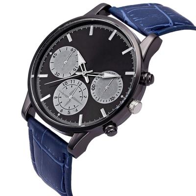 Fashion Design Leather Leather Band Analog Alloy Quartz Wrist Watch