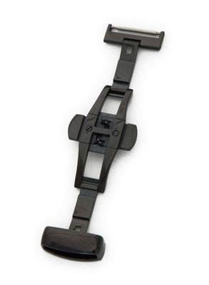 Cassis Watch Strap PBF Mirror Finish 18mm Black with Replacement Tool CABKM018 [CASSIS] D-Buckle D-BUCKLE