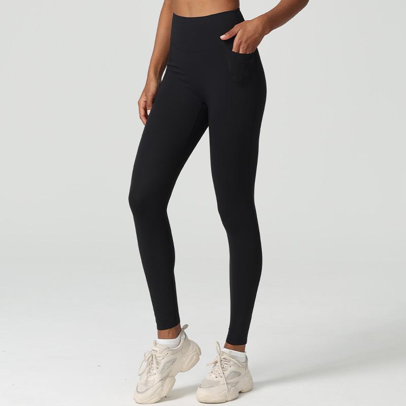 Lycra yoga pants women's trousers high waist peach hip lift sports fitness pants no embarrassment line quick-drying leggings