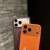 Official Orange Magnetic Frosted Hard Phone Case For iPhone 17 Air 16 15 14 13 12 Pro Max Plus For Magsafe Wireless Charge Cover