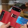 PU Leather Wallet Phone Case for iPhone Air Multiple Card Slots Dual Metal Button Closure Shockproof Full‑Body Protective Cover