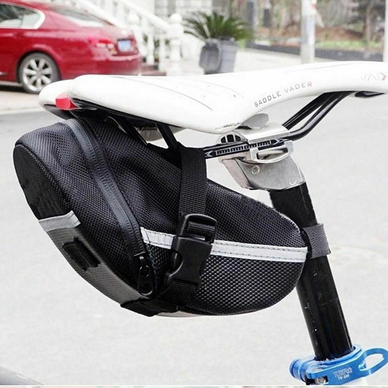 Bike Saddle Bag Bicycle Under Seat Storage Outdoor Rear Tail Pouch Cycling Bag