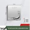 No-Punch Stainless Steel Adhesive Hook for Coats and Hats - Wall-Mounted for Home, Kitchen, and Bathroom Use