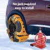 Car Snow Chains Anti Snow Auto Tire Chains Heavy Duty Traction Tire Chains Traction Mud Chains For Emergency Snow ICE Mud