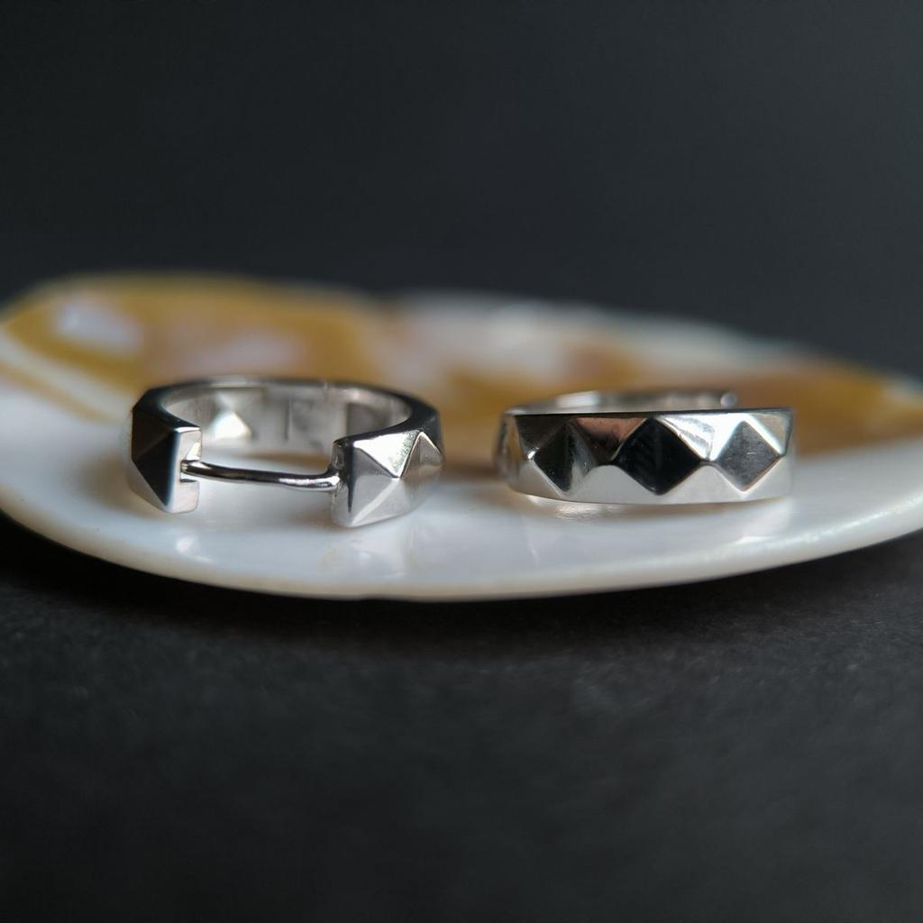 Silver Earrings Without Stones (2191902)