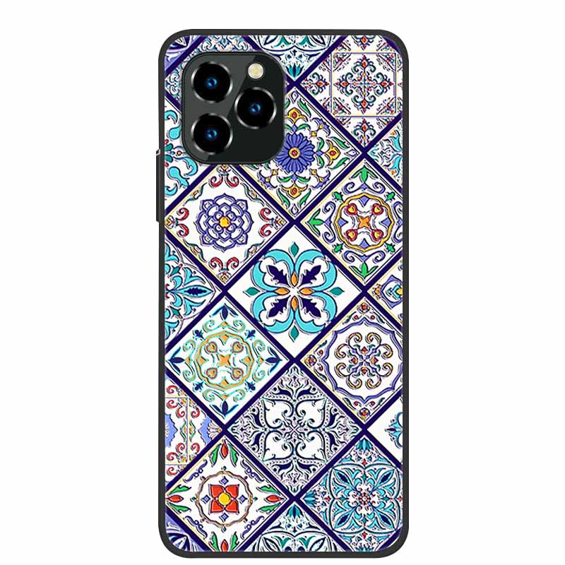 For Oukitel C21 Pro Case Luxury 3D Blossom Emboss Silicone Phone Case For C21pro Shockproof Coque Relief Flowers Funda Capa