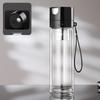 One-Touch Open Goose Egg Double-Layer Glass Cup: Anti-Scalding, High Borosilicate, Quick-Open Tea/Water Separation Cup