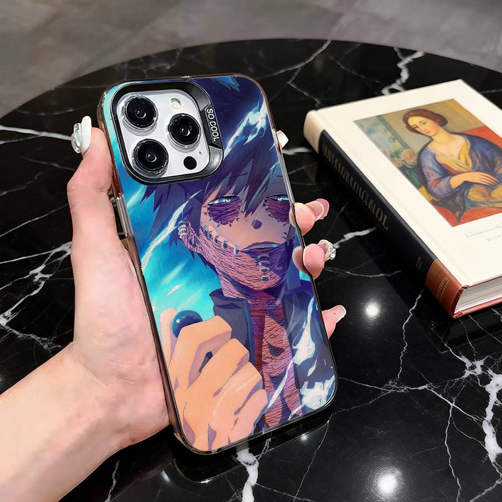D-Dabi My H-Hero A-Academia-DMHA Telefoonhoesje Voor iPhone 17,16,15,14,13,12,11 Plus,Pro Max,XS,Gekleurde Zilverkleurig Gecoate Binnenkant