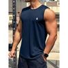 Men'S Vest, Casual with 3D Printed White Leisure Pattern, Ideal for Summer Outdoor Leisure Sports And Seaside Vacations