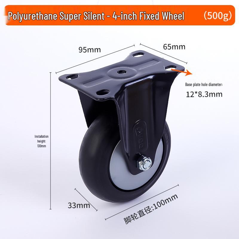 Stummes Gummirad mit mehreren Spezifikationen: Feststell- und Lenkrolle für Handwagen