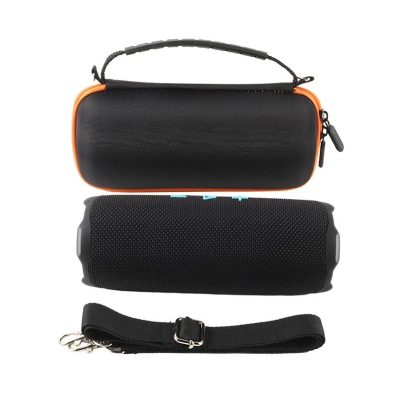 Hard Carry Case For Flip 7 Bluetooth-compatible Speaker Holder Shockproof Bag with Shoulder Strap Soft Flocking Interior
