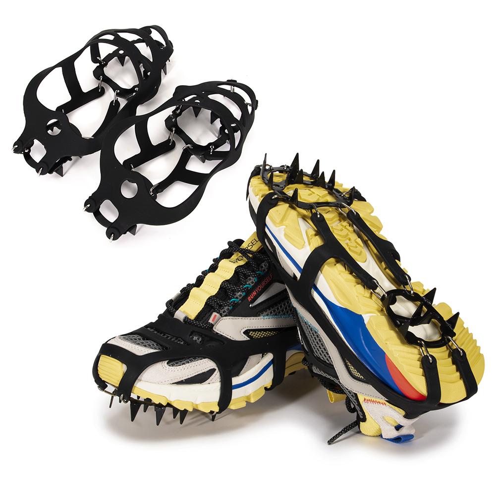 18 Teeth Crampons Non-slip Ice Snow Climbing Shoe Covers Spike Cleats Crampons 18 Teeth Crampons Non-slip Ice Snow Climbing Shoe Covers Spike Cleats Crampons