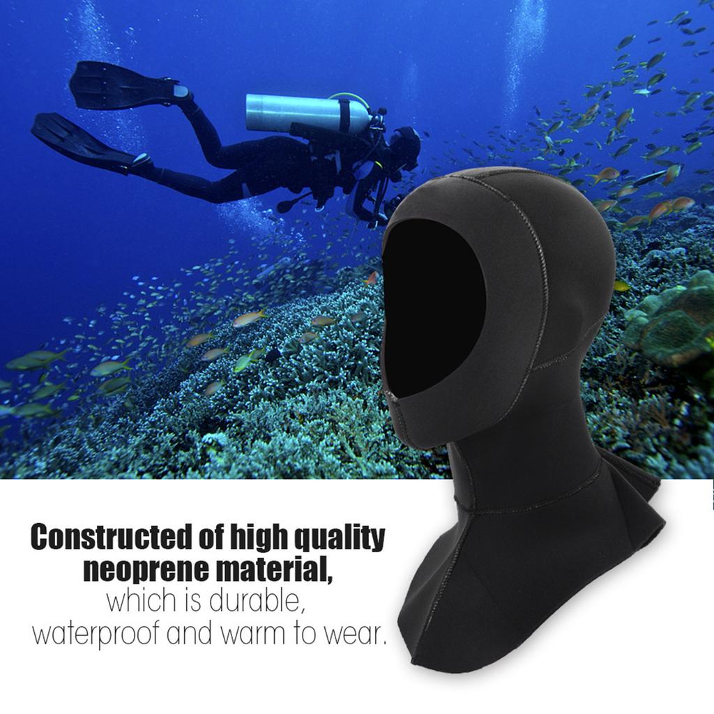 3Sizes Keepdiving 3MM Neoprene Warm Scuba Diving Snorkeling Cap Hood Watersports Accessory