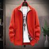 Autumn And Winter Men's Fashion Loose Cardigan Warm Lapel Hooded Jacket Sweater