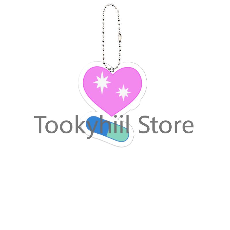 Alien Stage Acrylic Keychain Anime Sua Mizi Luka Till Ivan Anime Cartoon Hyuna Key Ring Exquisite Backpack Pendant Festival Gift