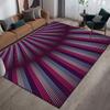 3D Abstract Carpet Color Lines Carpet Living Room Tea Table Visual Carpet Mat