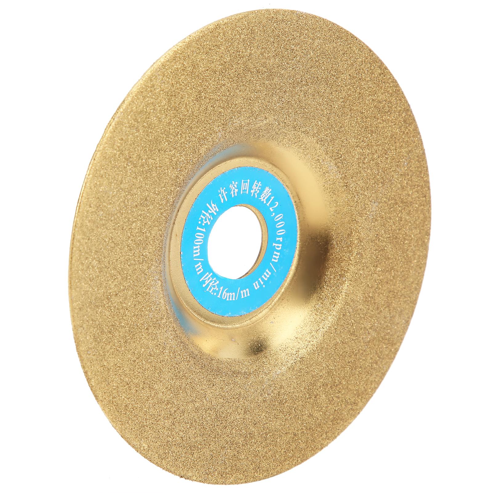 

4-дюймовый алмазный шлифовальный диск, шлифовальный круг с покрытием для металлического стекла, каменной керамики