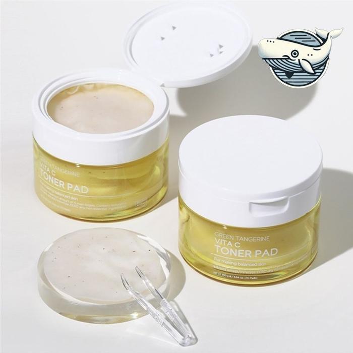 [JHQSJNSN_52JK] Toner Pad Moisturizing Basic Skin Care 70 Sheets (31275737) Green Tangerine Vita C Toner Pad FREE