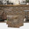 DIY Kitchen Backsplash Stickers 8PCS Faux Brick Wall Stickers, Waterproof Adhesive Mosaic Decals, Moisture-proof Easy 3D Decals Peel And Stick