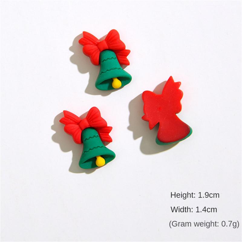 2025 New Cute Mini Cartoon Christmas Series Resin Figurine Crafts Flatback Cabochon Ornament Jewelry Making Hairwear Accessorie