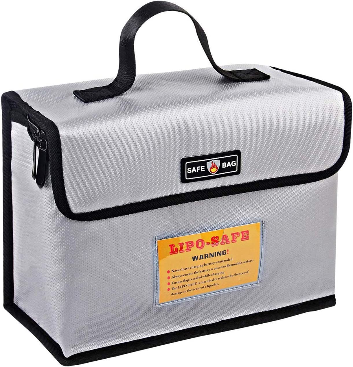 

ENORD LiPo Safety Fireproof Box Handbag Size x 25cm x Bag, Case, Explosion-Proof, Fireproof, Waterproof, Storage, LiPoGuard, Small, (13cm 19cm)