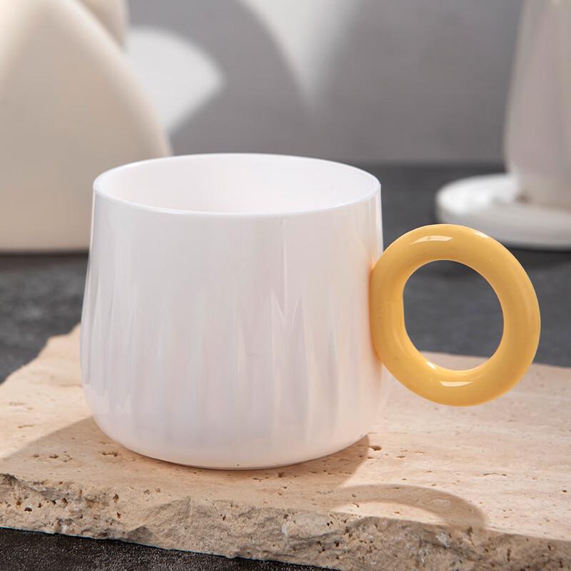 YIXI Creative Wood Grain Glass Mouthwash Cup