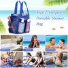 8 Packs Mesh Shower Caddy Portable Large Shower Caddy Dorm with 8 Pockets and Handles Quick Dry Shower Bags Hanging Bath Bag Dorm Room College