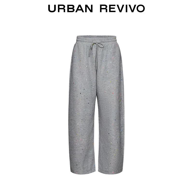 UR Women's Star Pattern Jersey Drawstring Curved Leg Pants