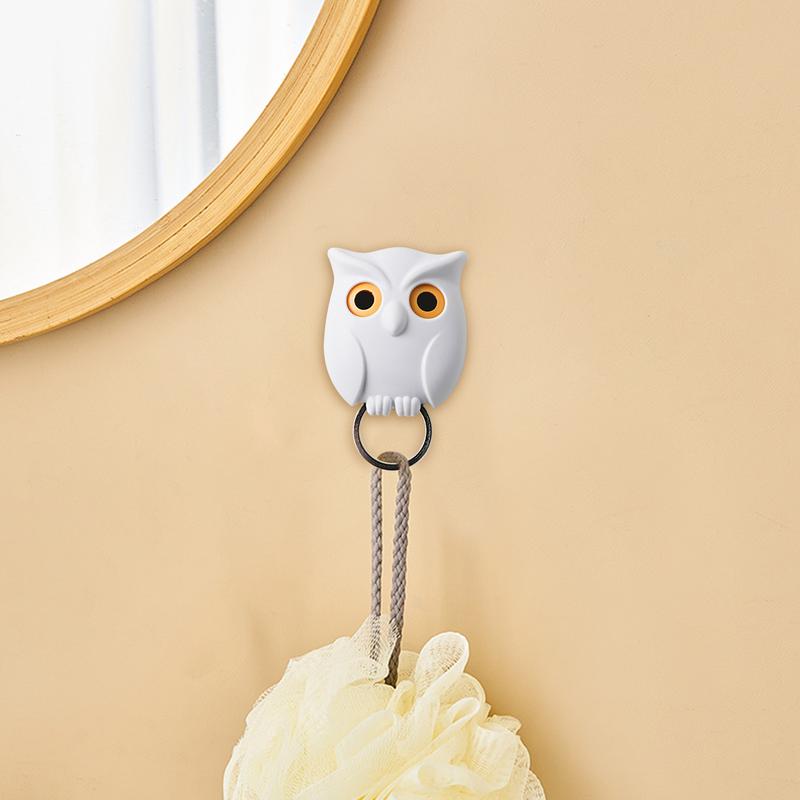 Night Owl Key Holder Household Animal Key Holder Wall Funny Ornament For Home Cute Wall Decoration Creative Night Owl Key Hooks