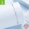 Simple Plain Silver Bead Chain Anklet Women'S Exquisite And Small S925 Sterling Silver Versatile Anklet Jewelry