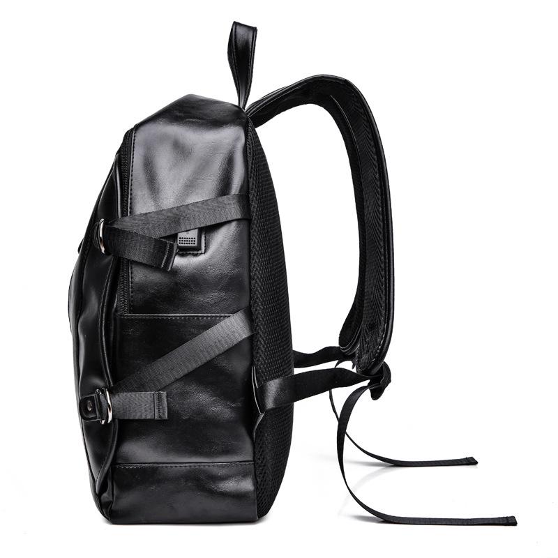 2026 Men's Large Capacity Soft Leather Backpack - Ideal for Middle School, Business, and Casual Use