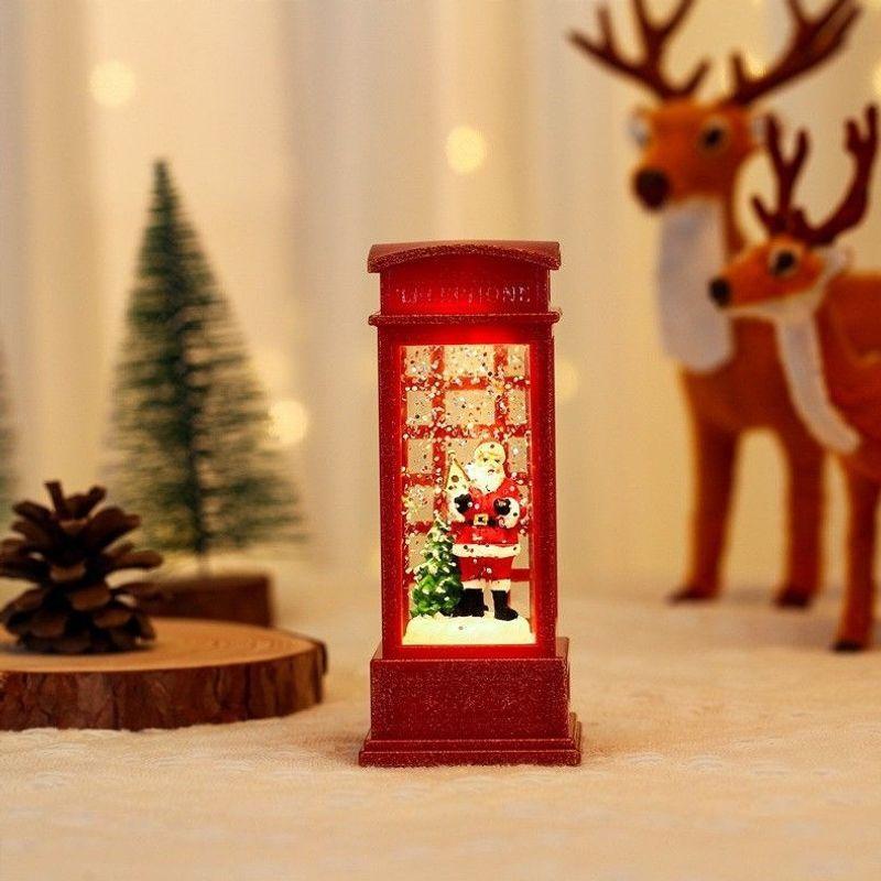 Christmas micro landscape mini luminous small house tabletop ornament Christmas tree ornament children's small gift