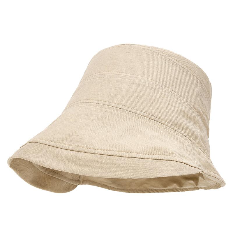 

Cotton Linen Fisherman Hat Women s Summer Outdoor Sunscreen Breathable Sunshade Pot Hat Sun Hat хакі