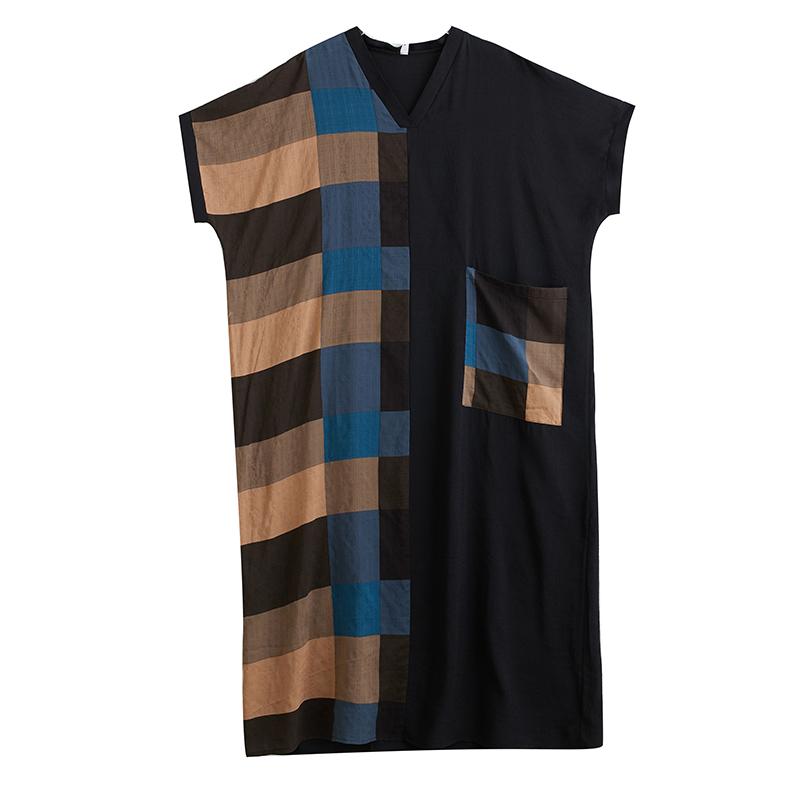 Dimanaf New Women 2025 Plus Size Summer Long Casual Dress Loose Linen Vintage Basic Maxi Dress 9860