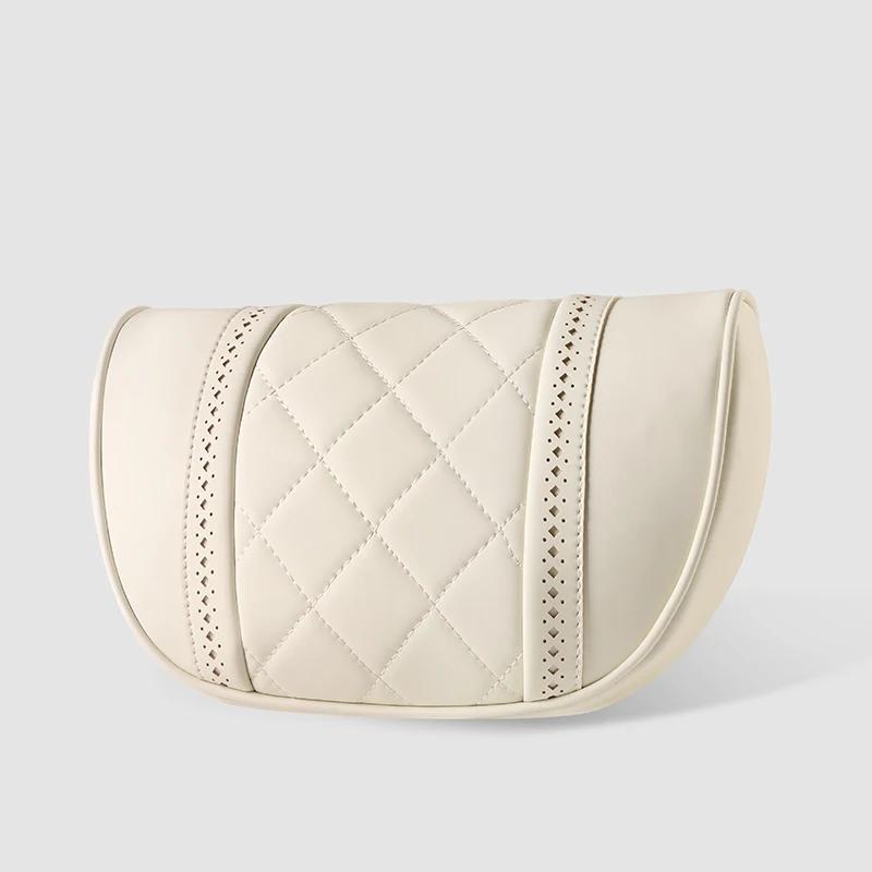 NAPPA Leather Car Neck Pillow For Mercedes Benz Maybach S-Class Headrest Car Travel Rea Seat Support Cushion Interior Accessorie