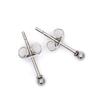 Brief Small Round Balls 2mm To 8mm Stud Earrings 316l Stainless Steel Earring IP Plating No Fade Allergy Free