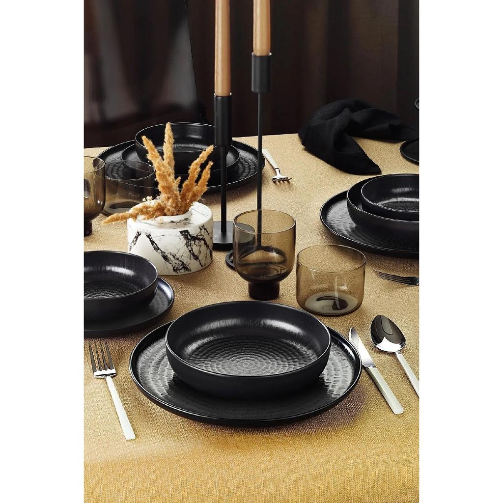Capri Moderna 8 Piece Dinner Set For 2 Persons Anthracite 3445