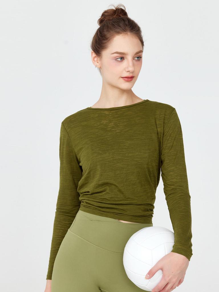 Autumn/Winter Yoga Wear: Quick-Dry Long Sleeve T-shirt Fitness Base Layer