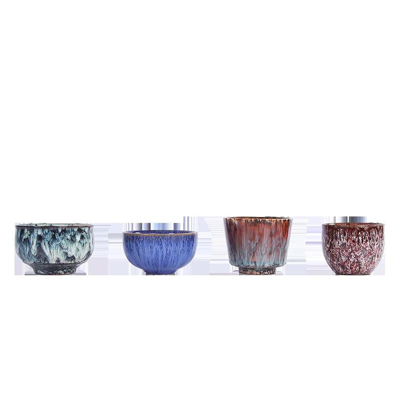Chinese Style Kiln Change Tea Cup Ceramic Tea Cup Tea Cup Single Cup Kung Fu Tea Set Tea Cup