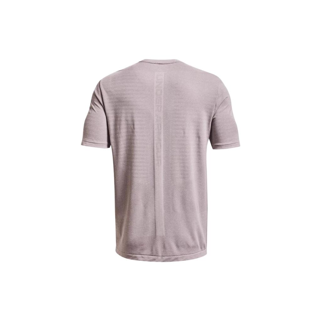 Under Armour RUSH Set In Sleeve T Shirt Men's Limestone White 1370441-279