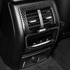 Real Carbon Fiber Car Accessories Rear Air Vent Panel Decorative Cover Soft Sticker For BMW X3 G01 2018- X4 G02 -2024