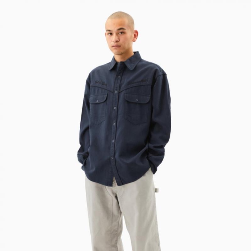 Thisisneverthat Western Shirt Navy