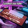 Personalizowana podkładka pod mysz z imieniem i wzorem Genshin Impact, Mata na biurko do laptopa PC, Dekoracyjna mata na biurko do domu, Podkładka pod klawiaturę, Prezent