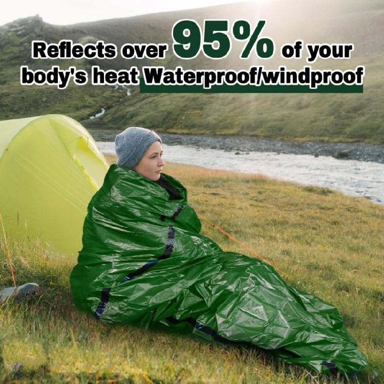 Heavy Type Emergency Sleep Bag With Whistles Waterproofed Insulation For Extreme Cold Weather Survival