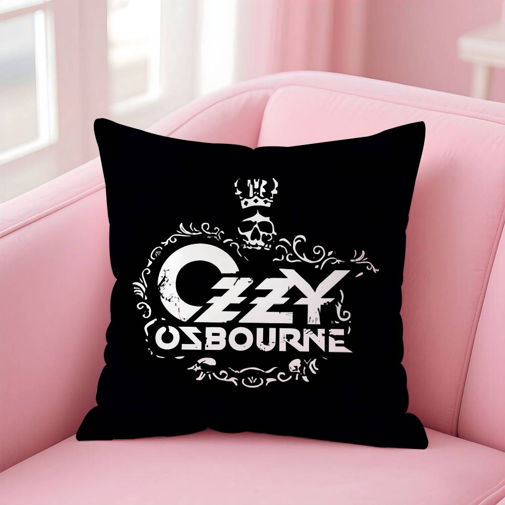 O-Ozzy Osbourne Band Lead Singer Pillow Case Safe Custom Photo Pillow, Anti-Fade Brushed Fleece Cushion, Maternal & Infant Safe.