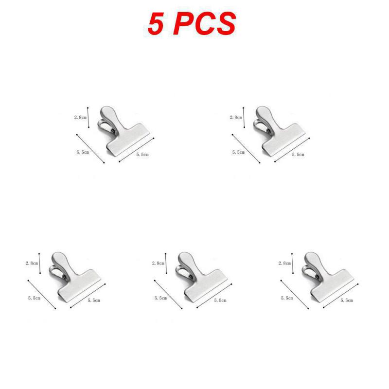 1 ~ 10 STÜCKE Lebensmittel-Clip-Verschlussclip aus Edelstahl, Geldscheinhalter, Multifunktions-Gründer-Verschlussclip, Küchen-Lebensmittel-Verschlussclip-Aufbewahrung