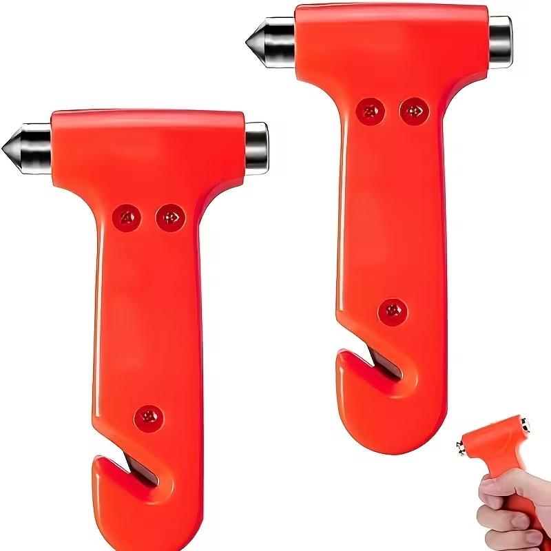 2-piece three in one car multifunctional safety hammer, equipped with emergency window breaker and sharp seat belt cutter