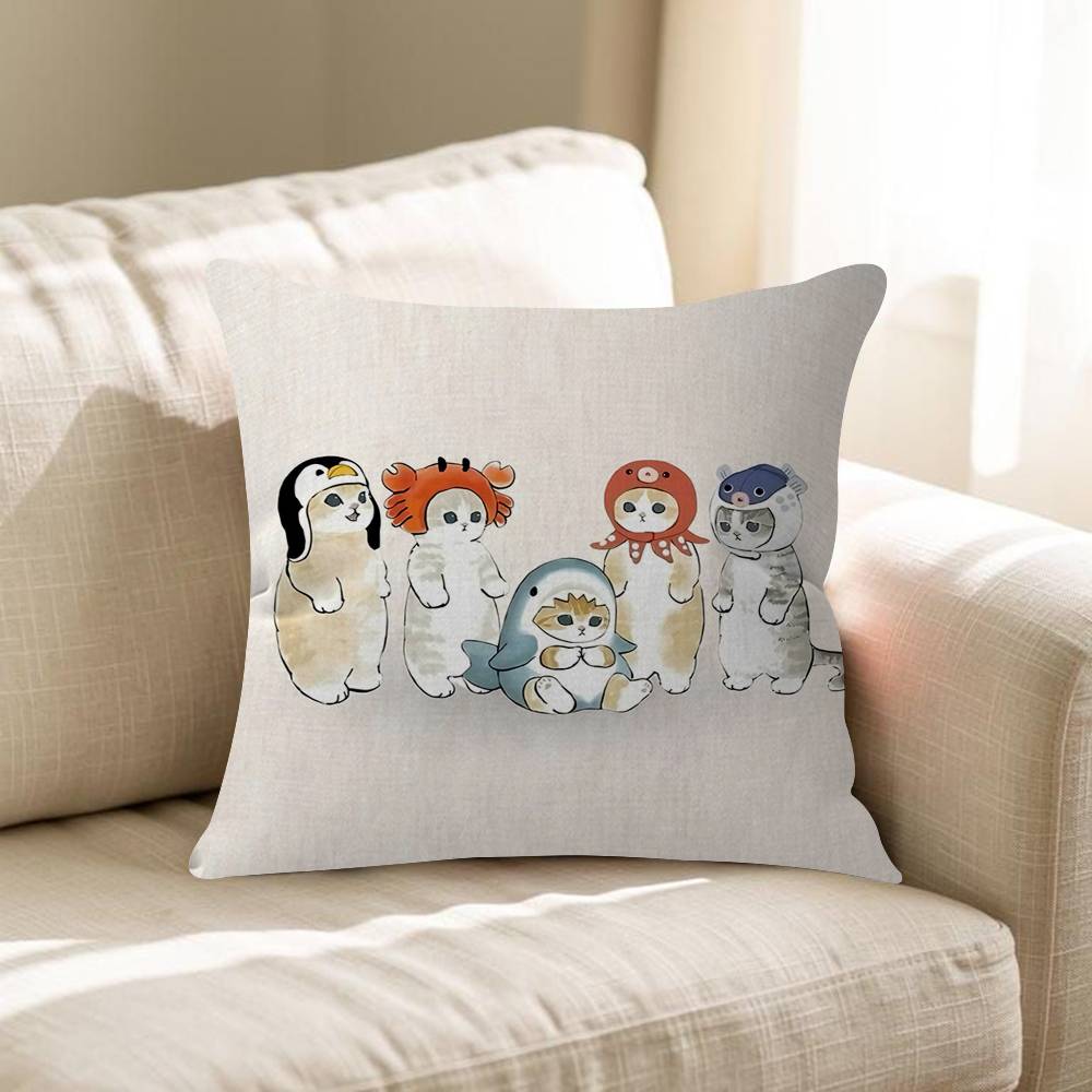 Cartoon Ins Mofuasnd Cat Pillow Anime Pillow Sofa Bed Head Pillow Cover Cushion Cover Fashion